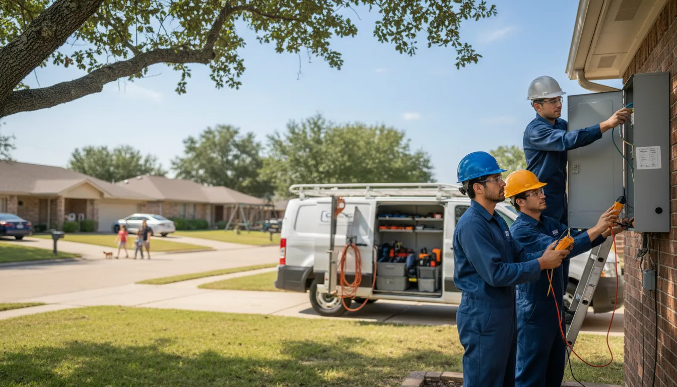 Certified electrician providing emergency electrical services in King, WI